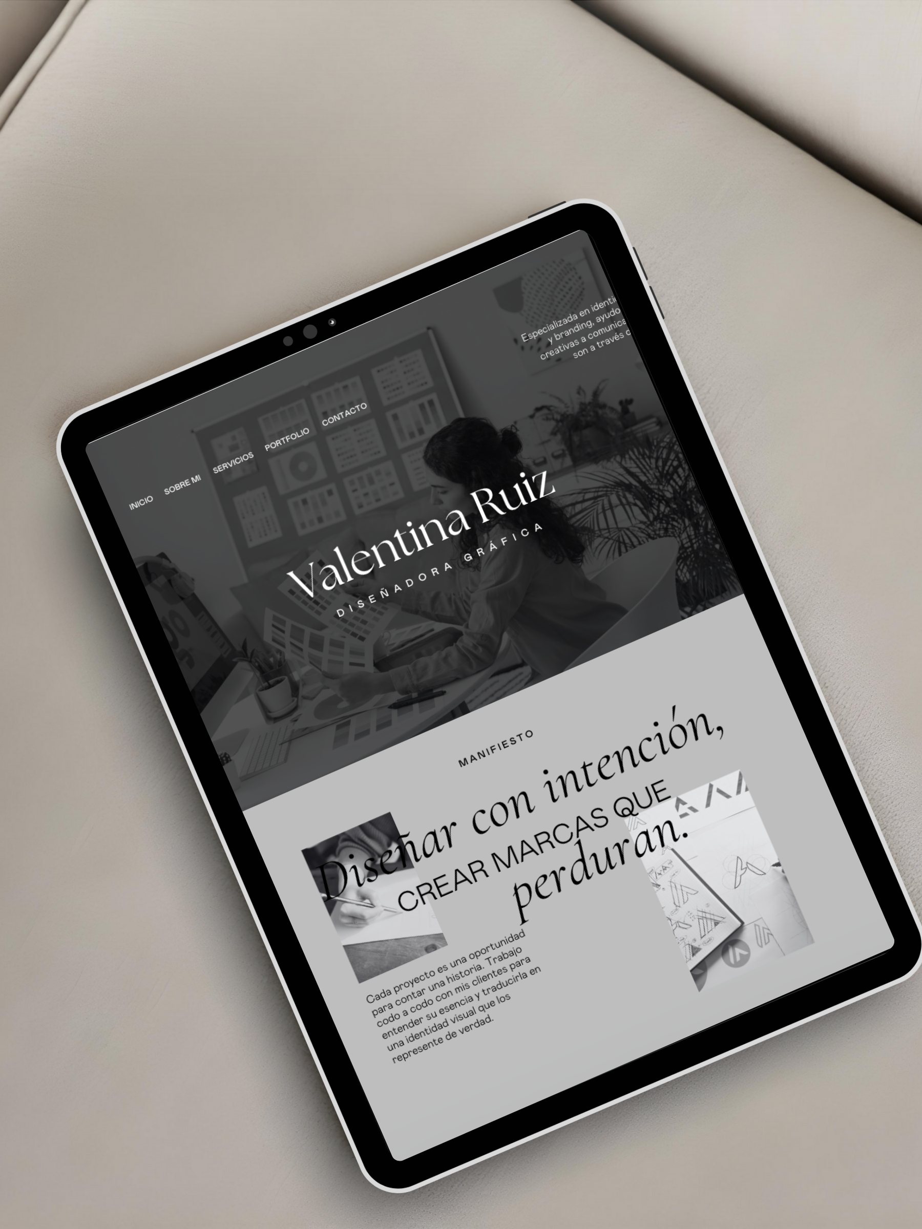 Valentina Ruiz, diseño web