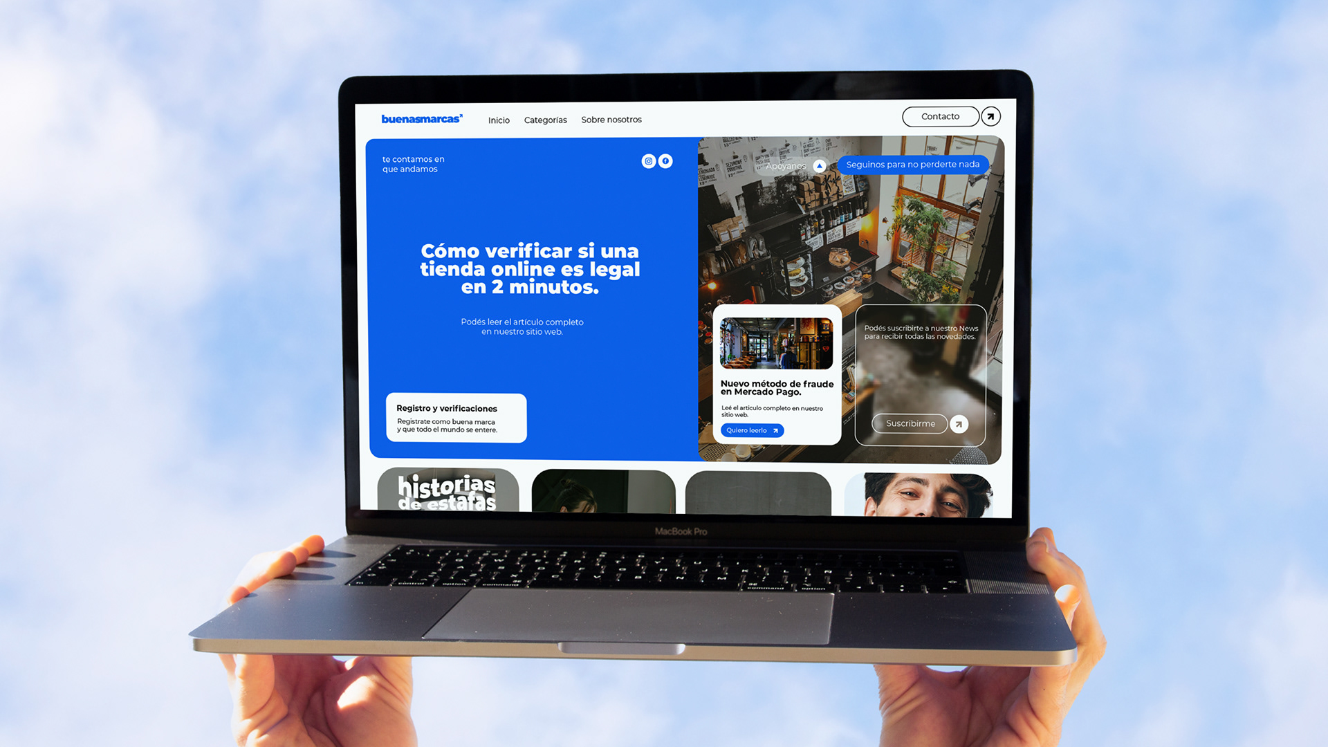 Buenas Marcas, diseño web